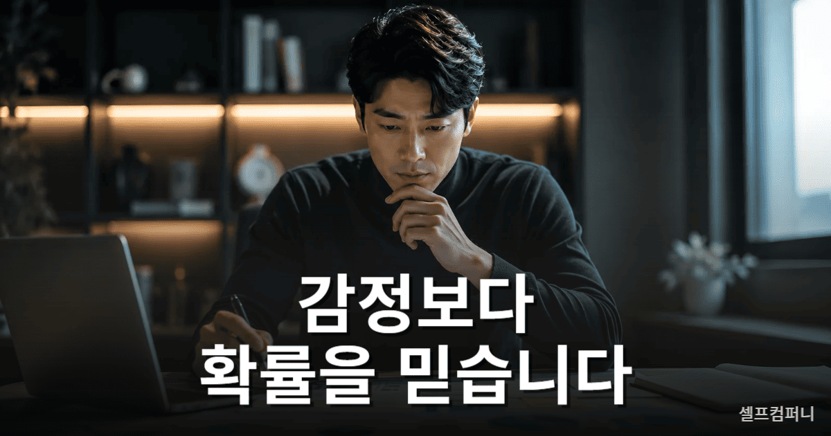 냉정한 사람 특징 중 이성적 판단과 확률 중심 사고를 보여주는 모습