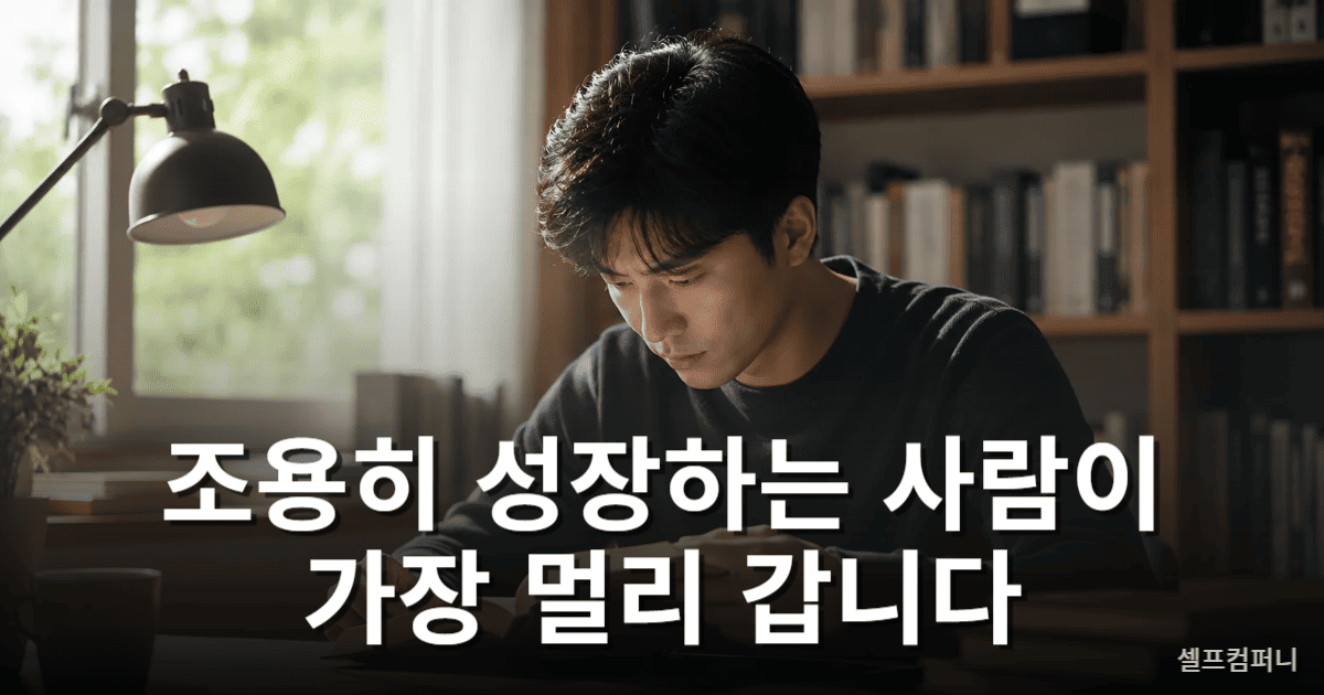 무서운 사람 공통점 중 하나인 조용한 성장과 꾸준한 자기계발 모습