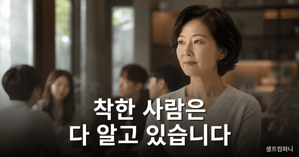 착한 사람 특징을 보여주는 조용하고 단단한 사람의 이미지