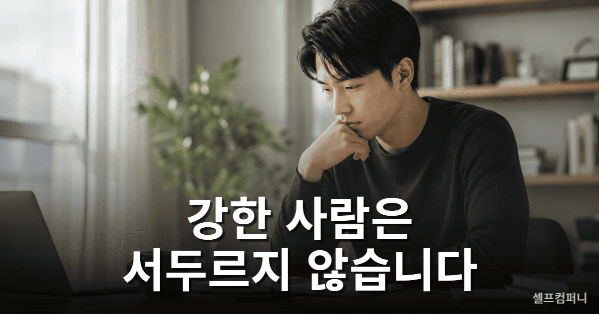 중요한 결정을 신중하게 내리는 사람의 모습