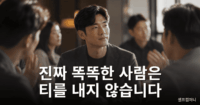 진짜 똑똑한 사람은 티를 내지 않습니다