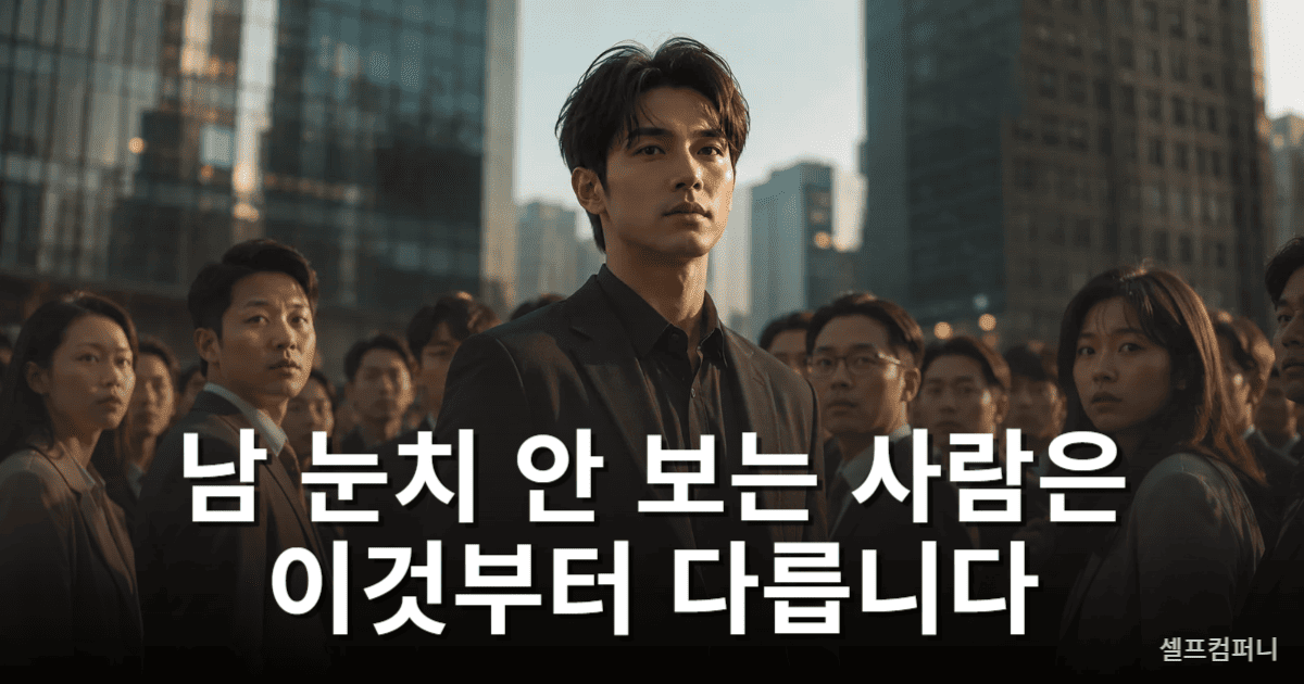 남 눈치 안 보는 사람 특징